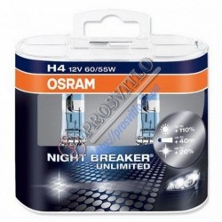 Лампы Osram P43t H4 12V 60/ 55W NBU-HCB+110% Duo Box 64193 (2 шт.)